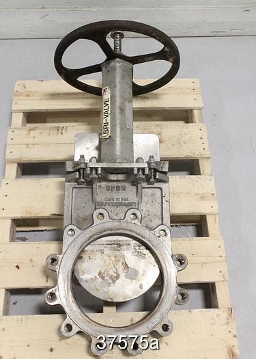 Used Fabri Hand Operated Knife Gate Valve C S Fbu For