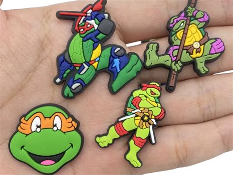 Ninja Turtles Shoes Charms Teenage Mutant Croc Charms Turtles Croc