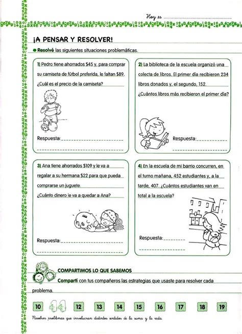 Fichas De Matematica Para Tercer Grado