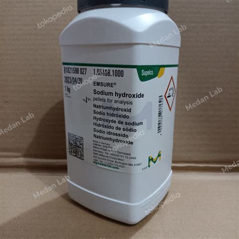 Jual Natrium Hydroxide NaOH 1 Kg Sodium Hydroxide MERCK 1 06498 1000