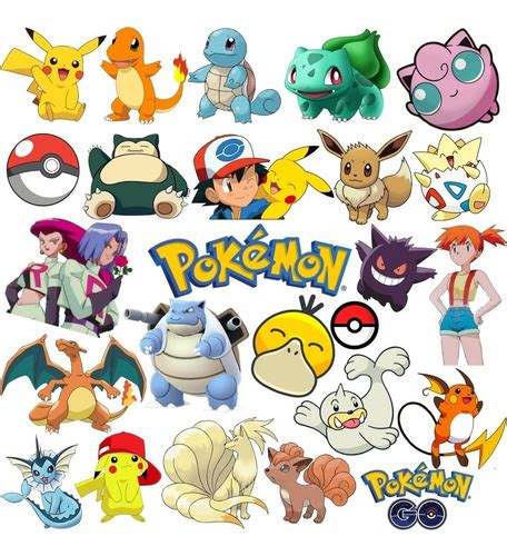 Stickers Pokemon Pack De 20 Unidades Surtidos Cuotas Sin Interés