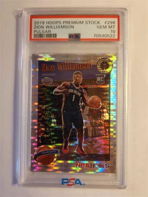 Zion Williamson Hoops Premium Stock Tribute Pulsar Psa