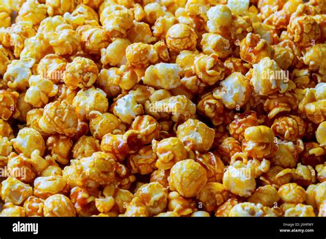 Hundreds Popcorns Background Popcorns Behind The Glass Of Popcorn