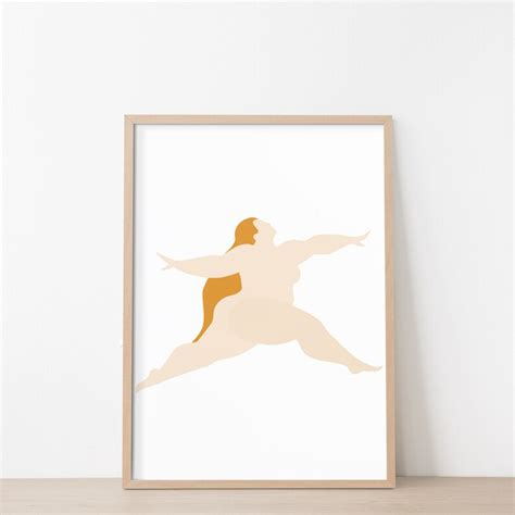 Body Positive Print Minimalist Feminist Art Naked Woman Etsy