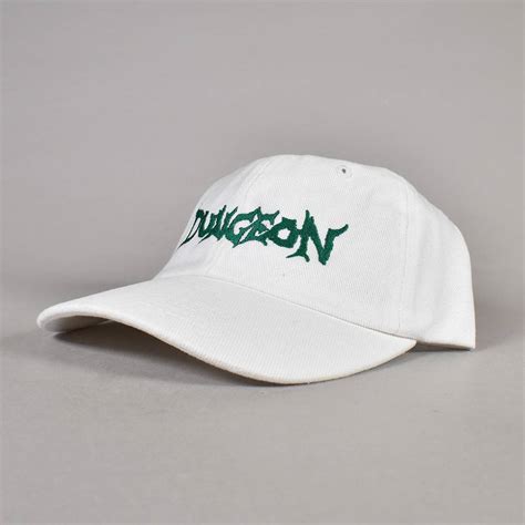 Dungeon Logo Strapback Cap White Skate Clothing From Native Skate Store Uk