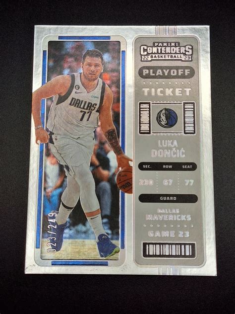 Luka Doncic 2022-23 Panini Contenders Playoff Ticket #23/249 Dallas