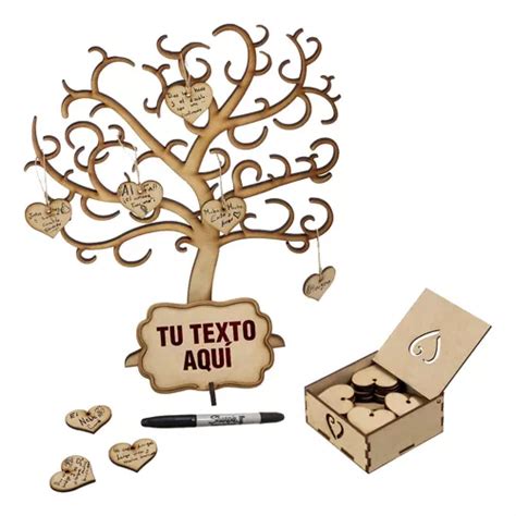 Árbol De Firmas Para Xv Años Boda Con 100 Corazon Envío gratis