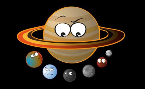 Saturno y sus Lunas by Napo-4V on DeviantArt