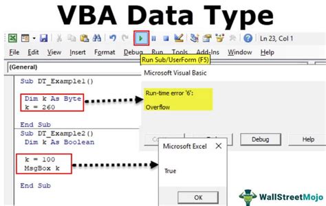 VBA Data Type How To Declare And Assign Data Types