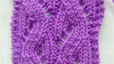 WZORY NA DRUTACH KNITTING STITCH WEZOWY AZUR YouTube