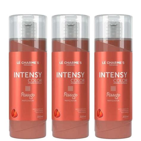 Kit 3 Matizador Lé Charme s Intensy Color Pêssego 300ml Matizador