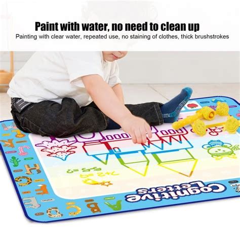 VGEBY Tapis éducatif de peinture à colorier Coloriage Peinture Tapis