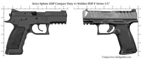 Kriss Sphinx SDP Compact Duty Vs Walther PDP F Series 3 5 Size