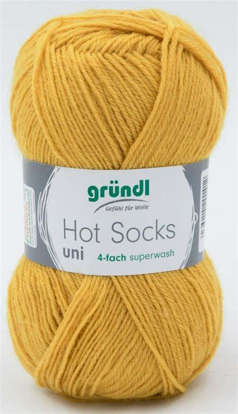 Gründl Hot Socks Uni 50g Sockenwolle 4 fach Sockenwolle Wolle Garne Strickmaus Jasmine
