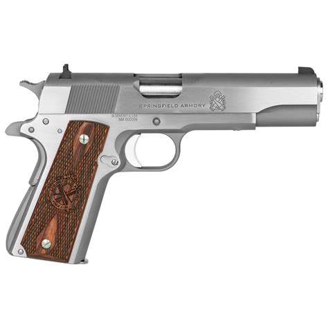 Springfield 1911 Mil Spec Full Size 45 Acp Pistol Stainless Steel Pbd9151l City Arsenal