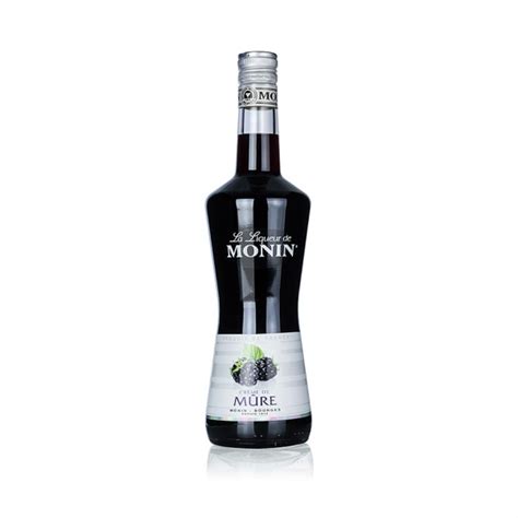 Monin Blackberry Mure Liqueur Cl Bottles And Glasses