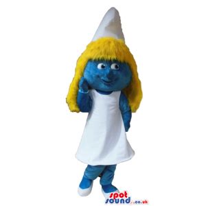 Mascots Spotsound Uk Blonde Smurfette