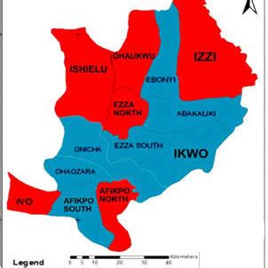 Map of Ebonyi State showing study locations | Download Scientific Diagram