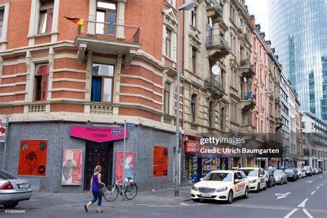 The Red Light District Near The Bank Skyscrapers In The Center Of