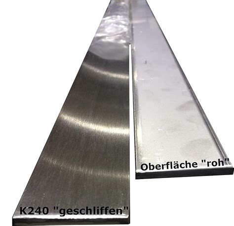 Edelstahl Flachmaterial V2A Flachstange Flacheisen VA Flach Flachstahl