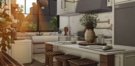 Bloxburg Boho Farmhouse Kitchen