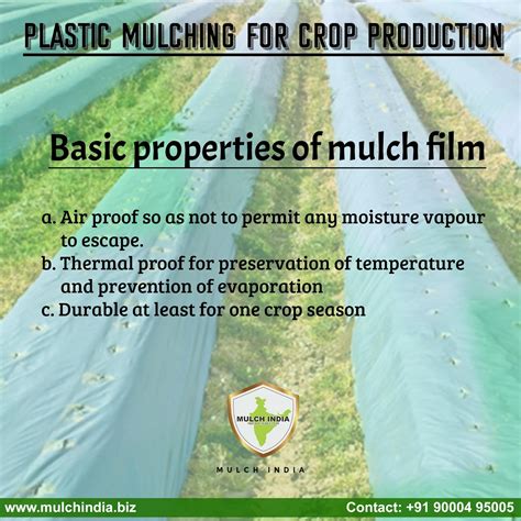 MulchIndia: Basic properties of Mulch Film -- Mulch India Call us: +91 ...