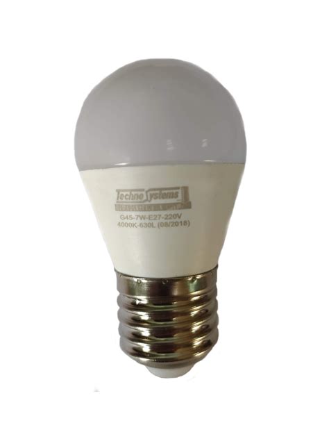 Лампа светодиодная LED Bulb-G45-7W-E27-220V-4000K-630L ICCD TNSy ...