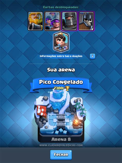 Sneak Peek Nova Arena Pico Congelado Clash Royale Dicas