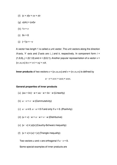 Solution Mathematics Vector Algebra Notes Studypool