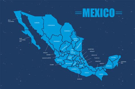 Mexico Map Illustration