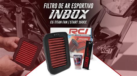 Instala O Filtro De Ar Esportivo Inbox Honda Cg Race Chrome Linha