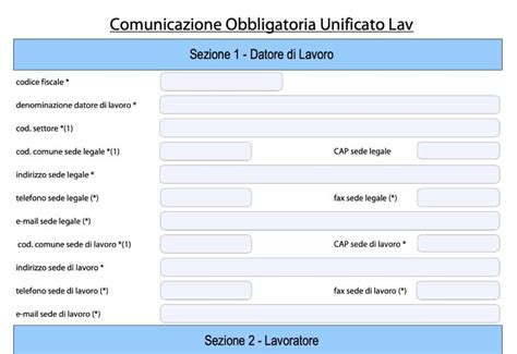 Modello UniLav cos è facsimile scaricabile Partitaiva it