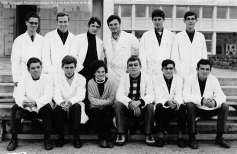 Photo De Classe Terminale Electro Mécanique De 1968 Lycée Jean Perrin