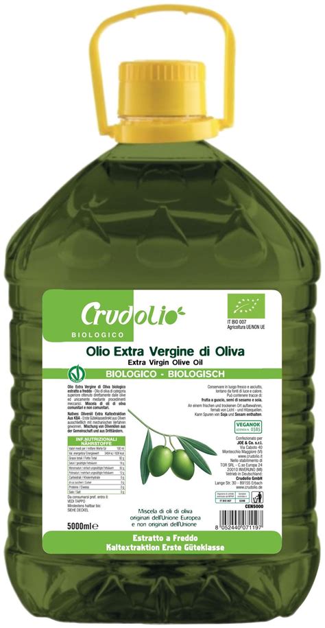 Olio Extra Vergine Di Oliva Crudolio Agricoltura Biologica Naturas