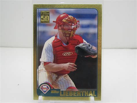 MIKE LIEBERTHAL 2001 TOPPS GOLD PARALLEL 0305 2001 PHILADELPHIA