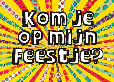 Uitnodiging Kinderfeestje Kom Je Op Mijn Feestje A 6 Kinderkaarten 10