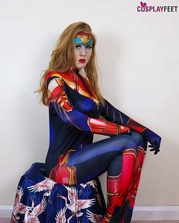 Gorgeous Aurora Phoenix Stuns In A Sexy Captain Marvel Costume