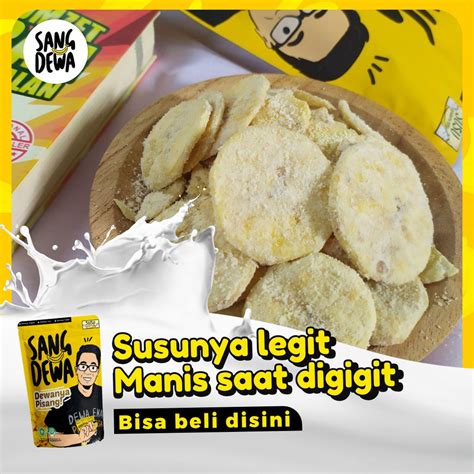 Jual Sang Dewa Dewanya Keripik Pisang Kekinian Varian Susu Gr