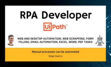 Automate Your Tasks Using Uipath Rpa Bots By Diegoguerra Fiverr