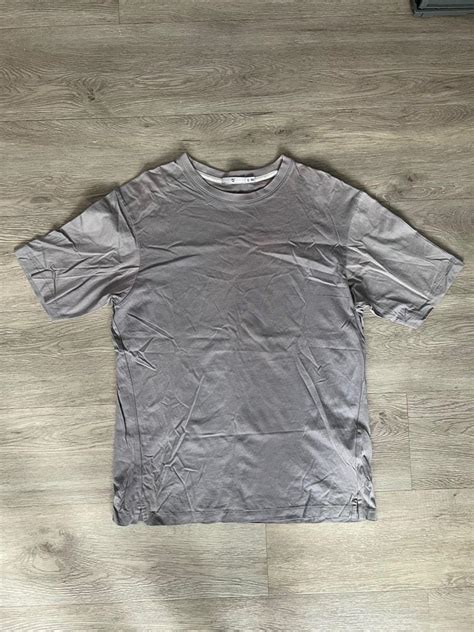 J Uniqlo Jil Sanders Shirt Light Grey Lavender Men S Fashion Tops