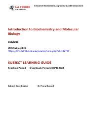 Comprehensive Guide To Biochemistry And Molecular Biology Course Hero