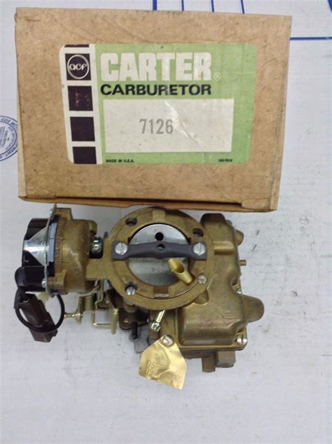 NOS CARTER YFA CARBURETOR 7126S 1975 FORD COMET MAVERICK 200 ENGINE