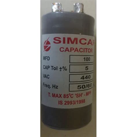 Mfd Vac Simcap Motor Start Capacitor Supplier Manufacturer In