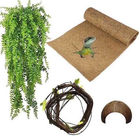 Buy Pinvnby Bearded Dragon Accessories For Habitatreptile Terrarium