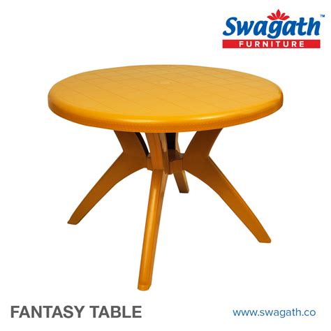 Swagath Round Plastic Dining Table At Best Price In Kolkata By Swagath