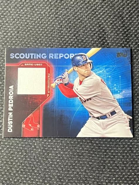 2016 TOPPS SCOUTING Relics PATCH SRR DP Dustin Pedroia Boston Red