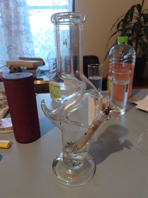 Tall Glass Bong Colour Water Bongs Hookahs Downstem Perc Bubbler Ash