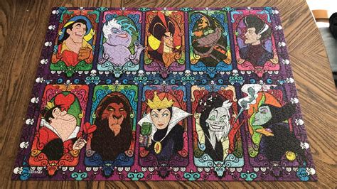 Disney Villains Stained Glass Puzzle Mylot