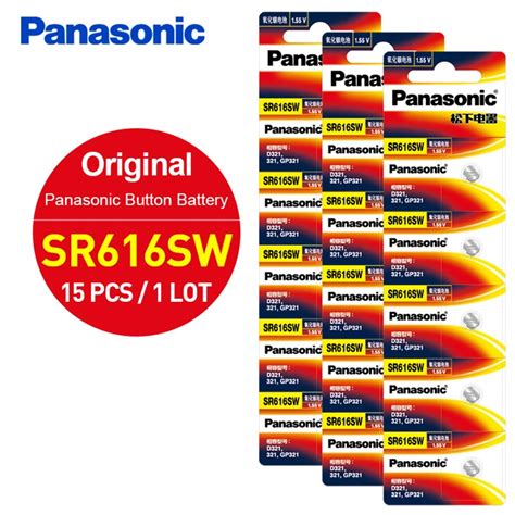 Original Panasonic Pcs Lot Sr Sw Silver Oxide Button Cell Batteries