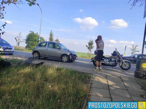 Zderzenie Auta Z Motocyklem Na Ul Luboszyckiej W Opolu